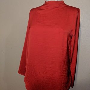 H&M Red long sleeve blouse